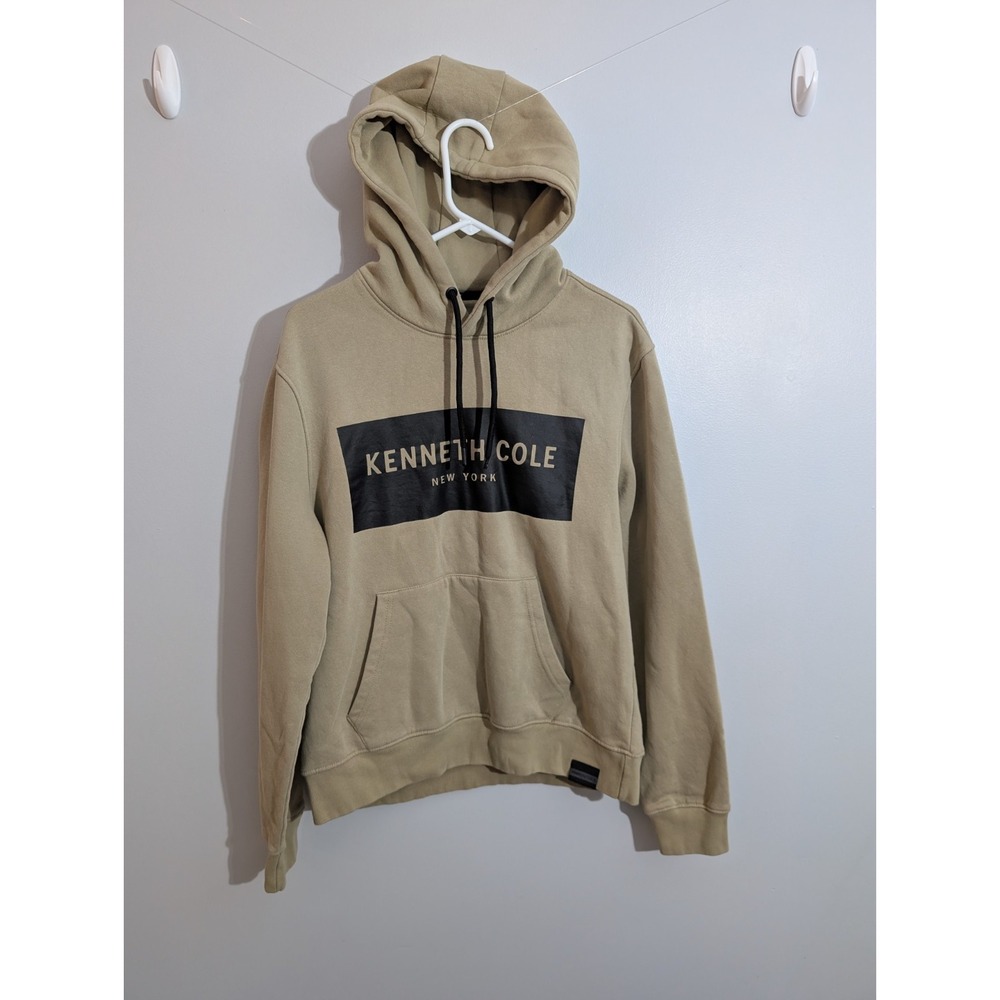 Z1 Kenneth Cole‎ Men's Tan Hooded Pullover Sweatshirt - Size L